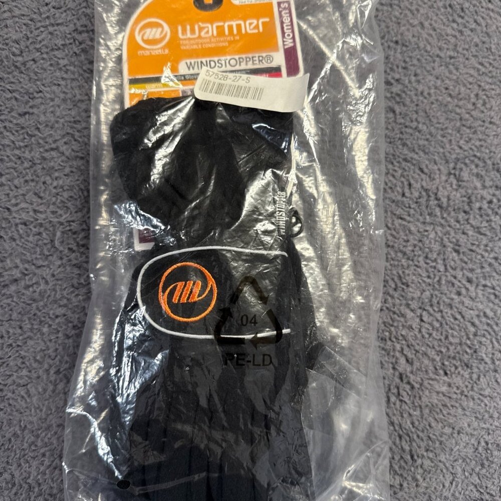 Manzella Womens Gale Force Windstopper Gloves Small Black Micro-Fleece Core